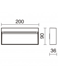 Applique asymétrique ABAR IP54 LED SMD 7W 780lm CRI80 3000K 60º Blanc NOVOLUX LIGHTING 847A-L0107B-01 2