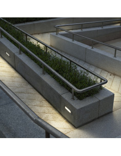 Encastré mural WIND IP55 R7s LED Bulb 11W 1200lm CRI80 3000K Blanc NOVOLUX LIGHTING 949A-L3111A-01 2