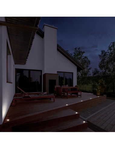 Encastrement mural sol RAIN Round Blue IP67 G9 LED Bulb 1.70W 170lm Noir NOVOLUX LIGHTING 950A-L1002A-02