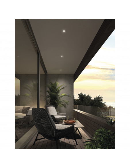 Plafonnier encastré NABUCO IP68 LED COB 3W 350lm CRI90 3000K 14º Acier inoxydable NOVOLUX LIGHTING 980A-L0103H-30