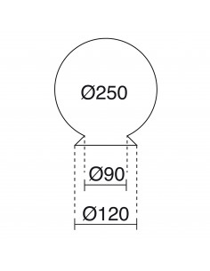 Globe opale GLOBOS Blanc (seul) NOVOLUX LIGHTING A23D-128-01 2