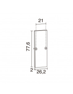 Tapa perfil sin agujero TRACK 48V Blanc NOVOLUX LIGHTING A73E-1032-01 2