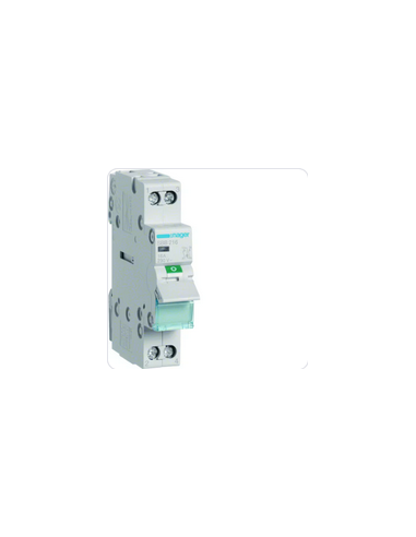 Interrupteur modulaire 2 pôles 16A à voyant HAGER SBB216