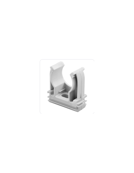 Clips à tubes D.16mm Gris RAL7035 GEWISS GW50601