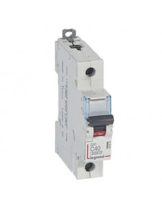 Disjoncteur DX³6000 arrivée haute départ bas à vis 1 Pôles de 230V~ à 400V~ 40A courbe C 1 module LEGRAND 407658 2
