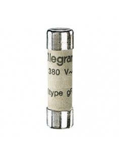 Cartouche industrielle cylindrique type gG 8x32mm sans voyant 6A LEGRAND 012306 2