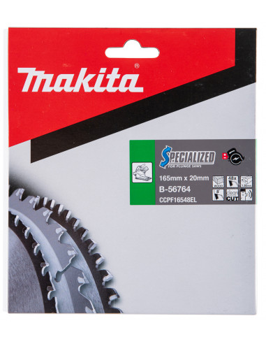 Lame de scie circulaire alliage T.C.T spécialisé 165x20mm 48 dents MAKITA B-56764