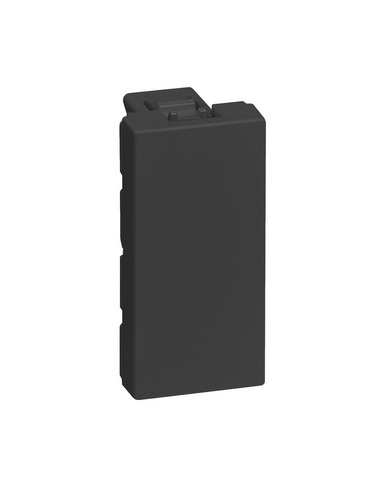 Obturateur Mosaic 1 module finition noir LEGRAND 079370L
