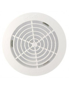 Grille d'Aération ronde intérieure avec moustiquaire PVC diamètre 140mm NICOLL GATM140 2