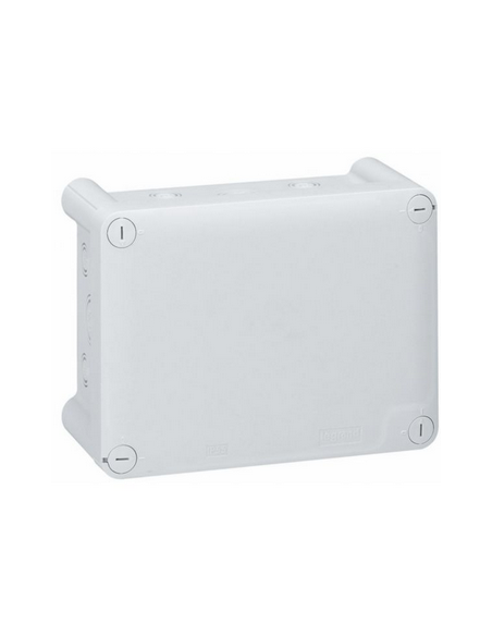 Boîte de dérivation rectangulaire pour presse-étoupe Plexo dimensions 180x140x86mm gris RAL7035 LEGRAND 092054