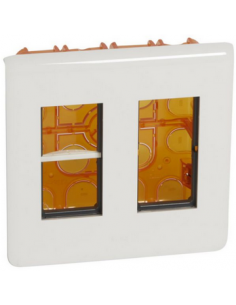 Kit poste de travail encastré Mosaic pour 2x4 modules LEGRAND 078872L 2