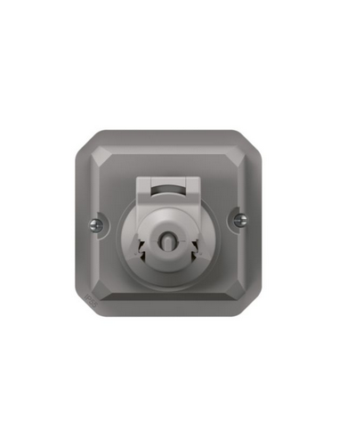 Adaptateur Plexo pour prise RJ45 Mosaic composable gris LEGRAND 069581L