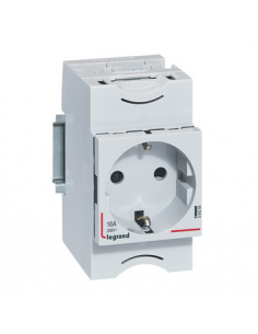 Prise de courant modulaire 16A 250V 2P+T à éclips standard allemand 2,5 modules LEGRAND 004285