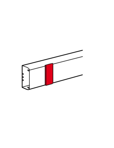 Joint de couvercle largeur 65mm pour goulotte DLP monobloc blanc LEGRAND 010801