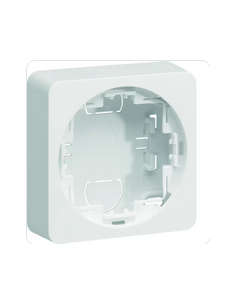 Boîte saillie simple pour mécanisme Ateha Associable Blanc HAGER WJA681B 2