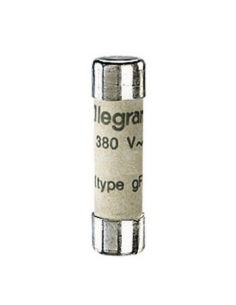 Cartouche industrielle cylindrique type gG 8x32mm sans voyant 8A LEGRAND 012308 2