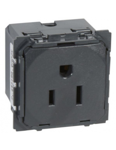 Prise de courant standard américain Céliane 15A 2P+T LEGRAND 067157 2