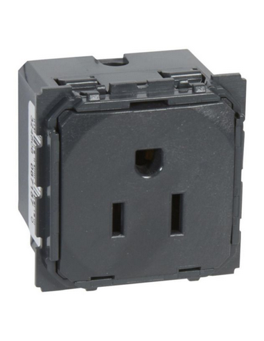 Prise de courant standard américain Céliane 15A 2P+T LEGRAND 067157