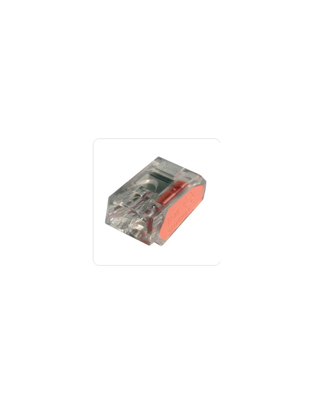 100 Bornes de connexion STAND 2 entrées pour fils rigides 0,5 à 2,5mm2 24A-450V rouge CAPRI CAP309284