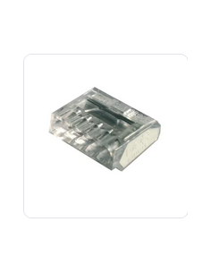 50 Bornes de connexion STAND 5 entrées pour fils rigides 0,5 à 2,5mm2 24A 450V grise CAPRI CAP309287 2