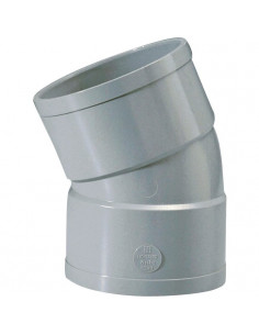 Raccord coudé à 22°30 d'évacuation PVC Double emboîture Femelle / Femelle D.80mm GIRPI XCZ80FF 2