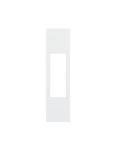 Plastron de finition Living Now pour toutes prises RJ45, haut-parleurs et double RCA 1 module blanc BTICINO BTKW07