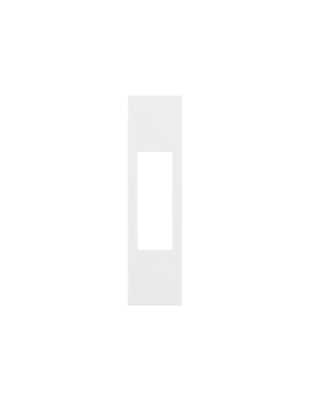 Plastron de finition Living Now pour toutes prises RJ45, haut-parleurs et double RCA 1 module blanc BTICINO BTKW07