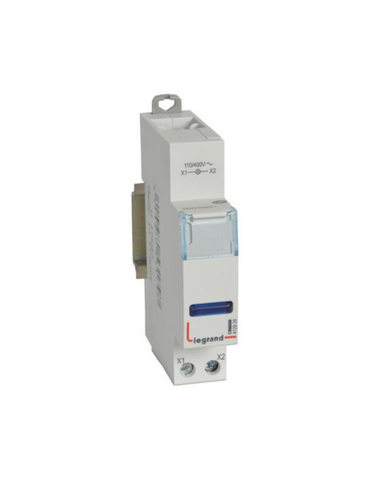Voyant à LED CX³ simple 110V~ à 400V~ bleu 1 module LEGRAND 412929
