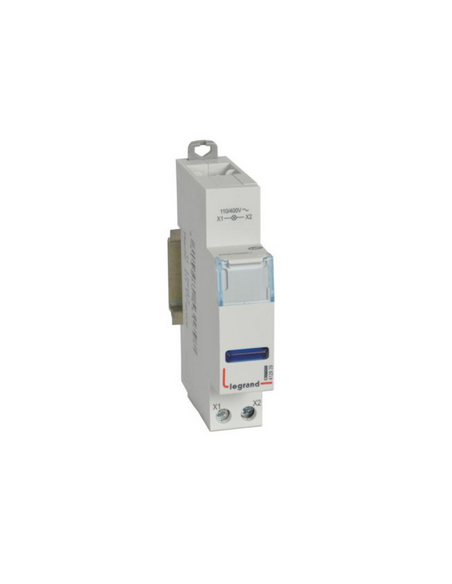 Voyant à LED CX³ simple 110V~ à 400V~ bleu 1 module LEGRAND 412929