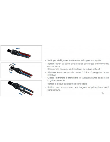 Extrémité étanchéité E2R RF 10-35 Silicone MICHAUD HC100