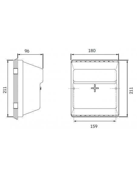 Coffret C/C tétrapolaire à cartouches 22x58 MICHAUD P074