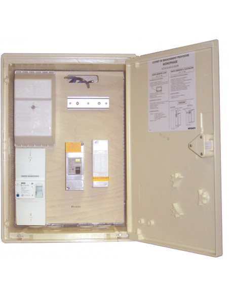 Coffret de branchement provisoire monophasé 15/45A MICHAUD P490