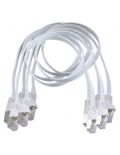 LOT 5 CORDONS PLAT RJ45 FTP Lg 0.5m  MICHAUD Q166 2
