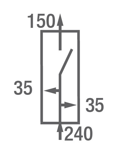 SPCM 200A avec 2 dérivations latérales 6-35 MICHAUD Q951