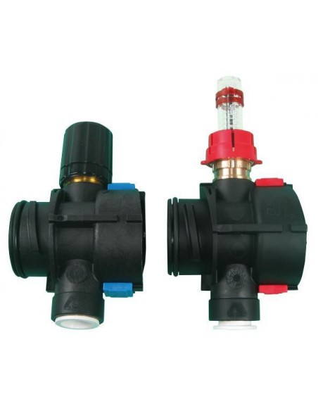 Module Thermacome rapide A/R MS DN16 avec débitmètre pour collecteur en matériau de synthèse THERMACOME 524865