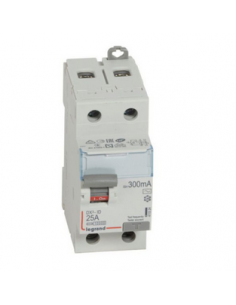 Interrupteur différentiel DX³-ID 2 Pôles 230V 25A type AC 300mA 2 modules LEGRAND 411524