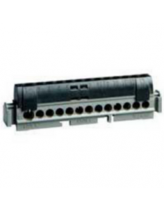 Bornier de répartition isolé IP2X phase 1 connexion 6mm² à 25mm² noir longueur 176mm LEGRAND 004856 2
