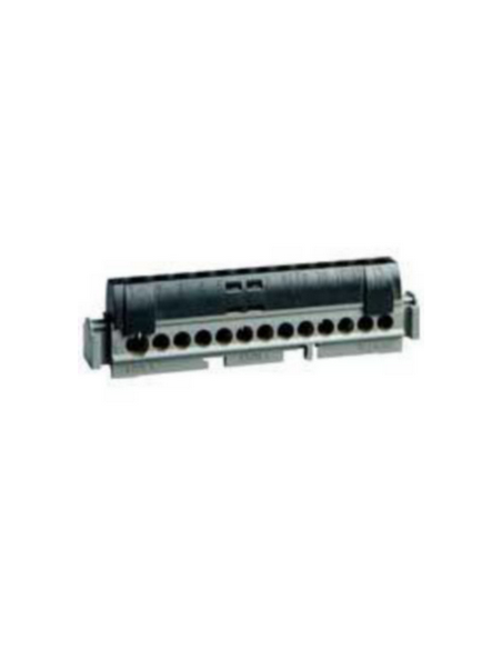 Bornier de répartition isolé IP2X phase 1 connexion 6mm² à 25mm² noir longueur 176mm LEGRAND 004856