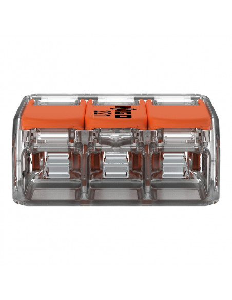 Boite de 30 Bornes 221 3x6mm2 à levier WAGO 221-613