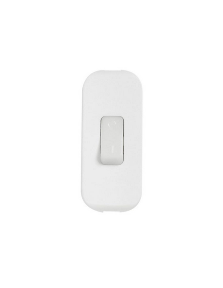 Interrupteur à bascule 2A 250V à touche luminescente et coupure bipolaire blanc LEGRAND 040187