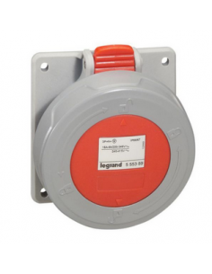 Prise à entraxes unifiés P17 IP66/67 16A de 380V~ à 415V~ 3P+T LEGRAND 555388 2