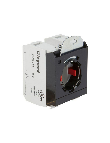 Sous-ensemble bloc pour tête non lumineuse Osmoz raccordement à vis 2NF et étrier 3 postes LEGRAND 022973