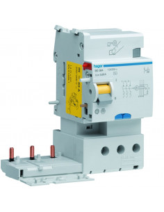 Bloc différentiel 3 Pôles 63A 30mA type AC HAGER BD364 2