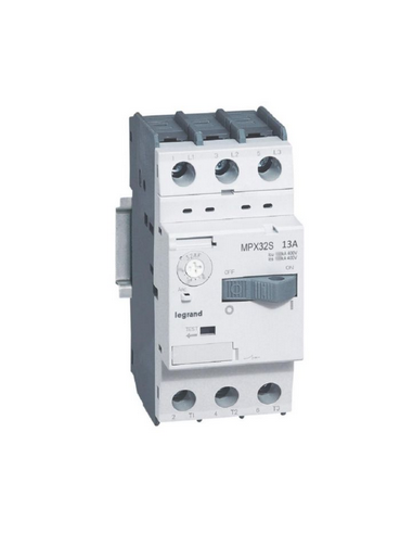 Disjoncteur moteur magnétothermique MPX³32S réglage thermique 9A à 13A 50kA en 415V LEGRAND 417311