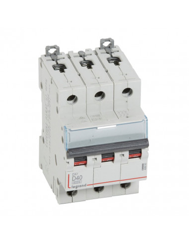 Disjoncteur DX³6000 3 Pôles 400V~ 40A courbe D pour peigne HX³ traditionnel LEGRAND 408093