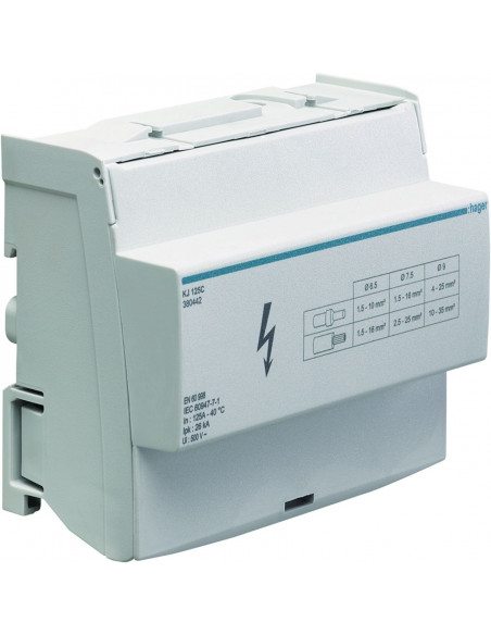 Répartiteur 125A tétrapolaire HAGER KJ125C