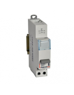 Inter poussoir modulaire simple fonction contact 2NO 1 module LEGRAND 412910 2
