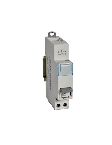 Inter poussoir modulaire simple fonction contact 2NO 1 module LEGRAND 412910