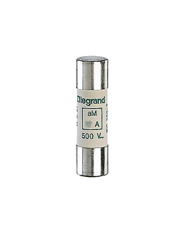 Cartouche industrielle cylindrique type aM 14x51mm avec percuteur 16A LEGRAND 014116