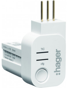 Emetteur récepteur RF Télé-Information Client (TIC) HAGER TRPS120 2
